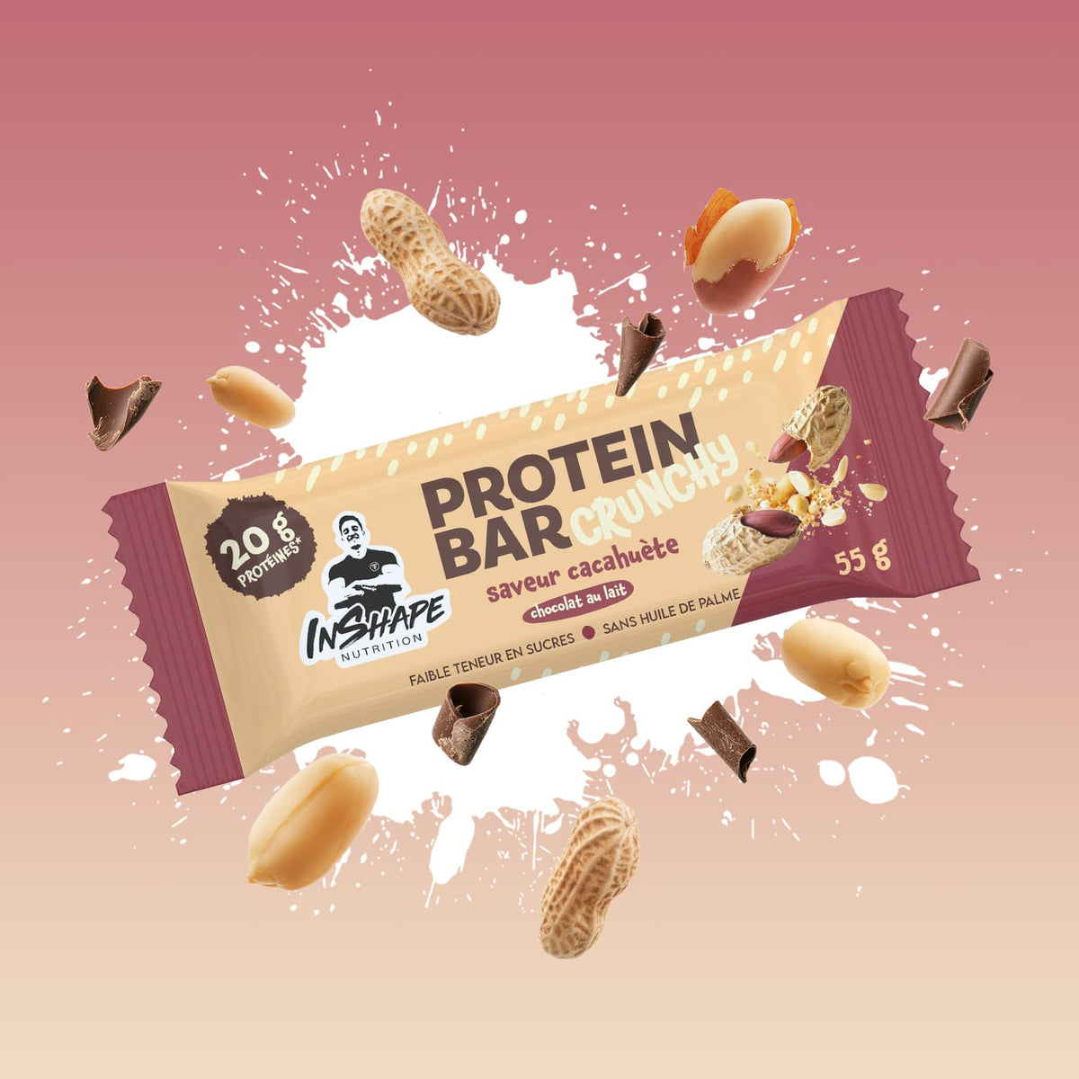 Protein Bar Crunchy 55 g — lots et boîtes